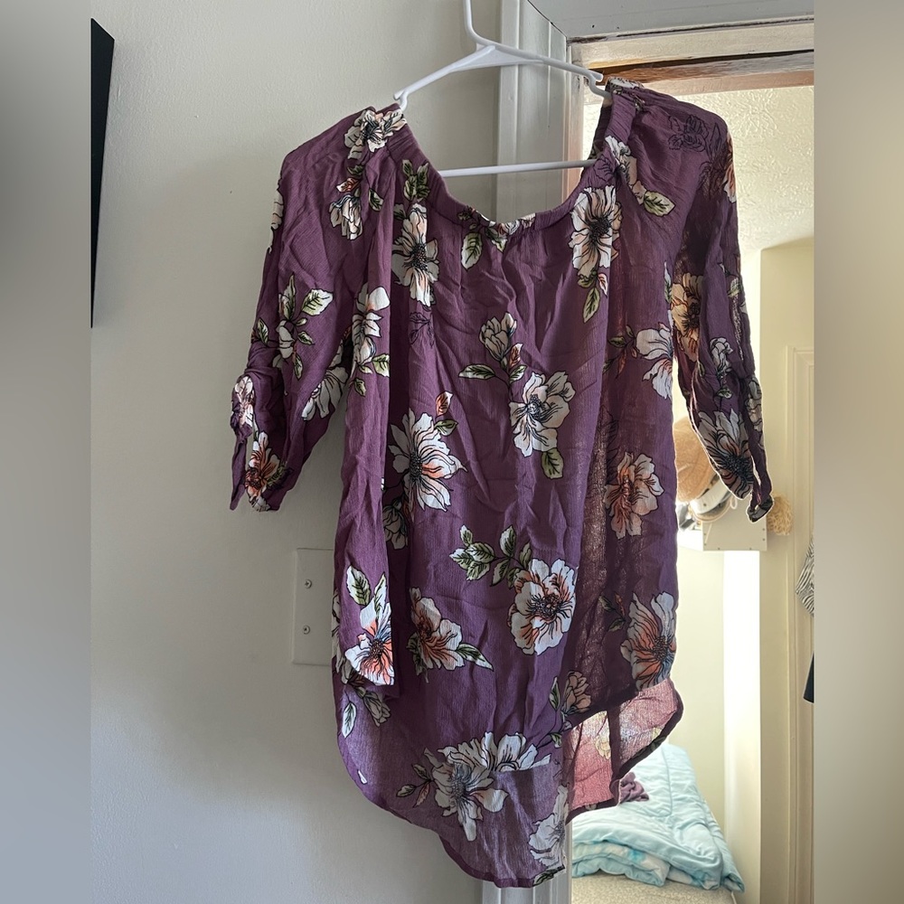 Staccato floral off shoulder top